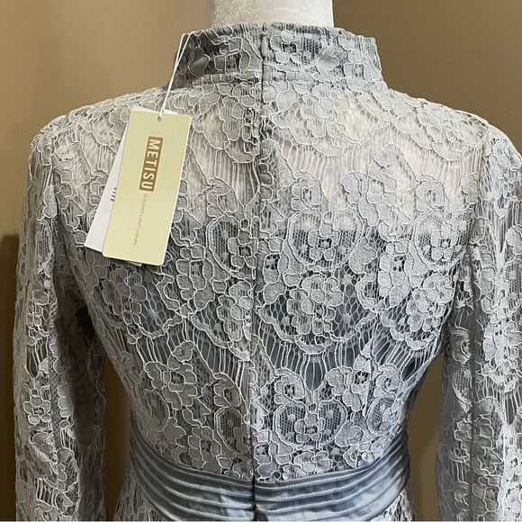 COPY - Metisu Gray Hollow Out Lace Dress - Picture 8 of 10